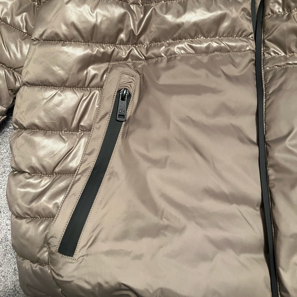 Kenneth Cole Bronze Gold Puffer Jacket Size XXL EUC - Picture 4 of 12